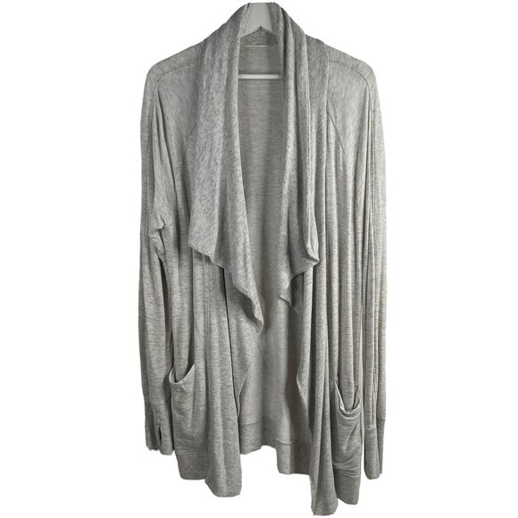 Athleta Size M Cardigan Sweater Studio Light Wrap Open Front Long Sleeve Women's - Picture 1 of 12
